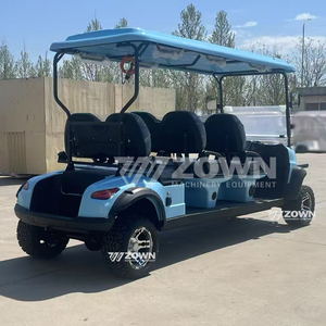 Custom Color 6 Seater Lifted Electric Golf Cart <b>72V</b> Lithium <b>Battery</b> Golf Buggy For Beach Hunting Scenic Area Shuttle - Product Image 3