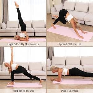 जूलिफिट हॉट सेल पोर्टेबल एंटी-स्लिप टैप योग मैट वाटरप्रूफ 6 मिमी फोल्डेबल योग चटाई पानी ले जाने के लिए आसान - Product Image 6