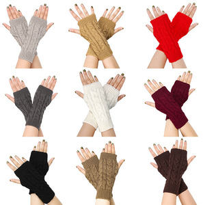 Women Winter Knitting Arm <strong>Cover</strong> Warmer Sleeve Wrist <strong>Fingerless</strong> <strong>Mitten</strong> for Cosplay Party Costume Girls Christmas <strong>Gloves</strong> - Product Image 2