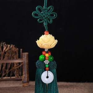 Commercio all'ingrosso di New stile di Buona Fortuna della resina di <span class=keywords><strong>loto</strong></span> buddista accessori per auto appeso decorazione di <span class=keywords><strong>loto</strong></span> ciondolo - Product Image 6