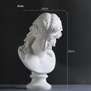 Statue de grande personnalité grecque célèbre de 10 pouces en plâtre blanc, sculpture 3D, œuvre d'<span class=keywords><strong>art</strong></span> décorative pour studio de dessin, modèle de référence pour croquis - Product Image 2