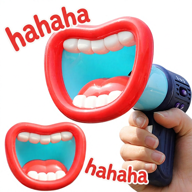 Children's Voice Changer Megaphone Speaker & Microphone Party Toy with AA Alkaline Battery Plastic Construction