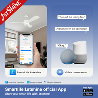 Ventilateur de plafond 1stshine avec lames ABS, télécommande, éclairage intégré, design moderne et professionnel, idéal pour la décoration intérieure – Vendeur d'exception, directement de l'usine