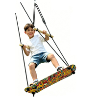 Columpio de Skateboard Moderno Ropecube, Juguete de Entrenamiento Sensorial para Interiores/Exteriores, para Sala de Estar y Patio