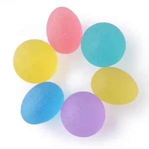 Rubber egg shaped ball for hand and wrist exercise hand grip ball