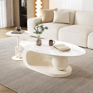China Factory Modern White <strong>Iron</strong> Coffee <strong>Table</strong> Oval Leaf Shape Coffee <strong>Table</strong> Living Room C Coffee <strong>Table</strong> - Product Image 1
