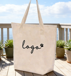 Borsa Tote in Tela di Cotone 100% Personalizzata, Extra Pesante, Grande, Ecologica, con Chiusura a Cerniera, per Uso Estivo e da Spiaggia - Product Image 3
