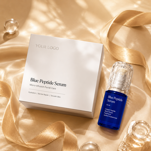 Suero de Péptidos Azules de Marca Privada 10ml, Hidratante, Humectante, Cuidado Facial de la Piel, Esencia de Péptidos de Cobre, Cosmético OEM ODM - Product Image 2