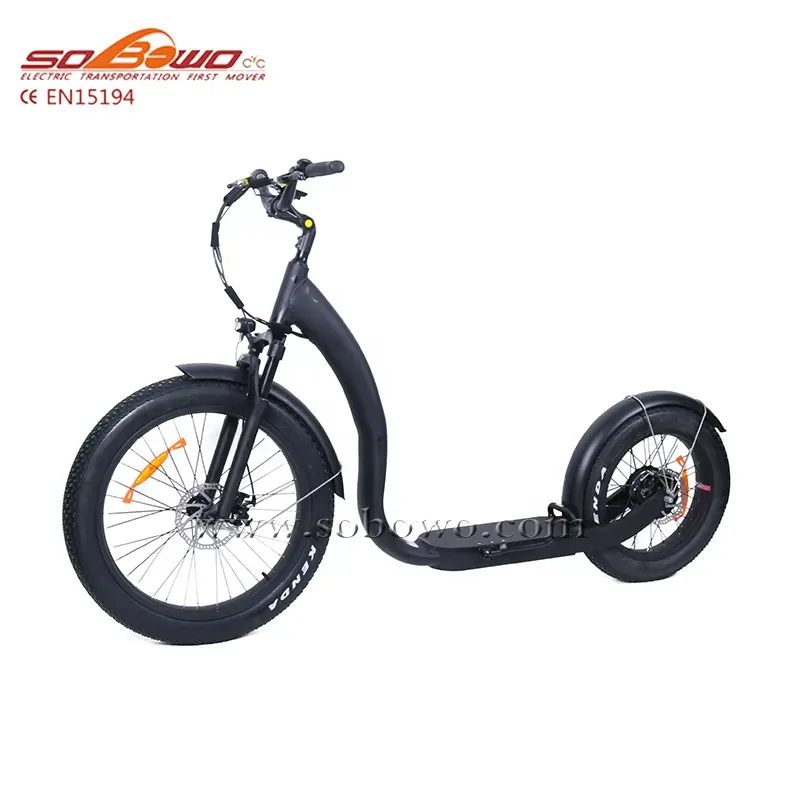 Sobowo Tyranno Elektrische Kick Scooter 48V 750W Bafang Naafmotor 12.8ah Lithiumbatterij Met 26 Inch 20Inch Dikke Banden Dealer Prijs