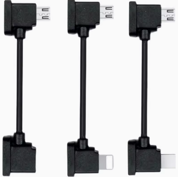 Suitable for Connecting the Remote Control of Unmanned Drone Yu 2PRO/AIR/Mavic Mini to a Data Cable for Mobile Phones and Tablet