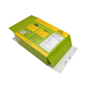 Impresión personalizada Congelador Almacenamiento Plegable Dos Tuck End Paper Steamed Bun Box Embalaje de alimentos congelados Cajas de cartón para alimentos