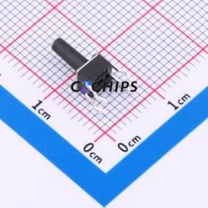 TS09-CBW1EH9.0 Tactile Switch Through hole-4P,4.5x4.5mm Switch Single Pole Single Throw Round Button 1.8N Through Hole - Product Image 2
