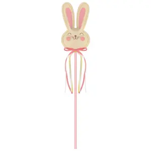 2022 Easter Colorful Felt Rabbit Princess Wand Cartoon Animals Cat Toys Interactive Cat Wand Hot Sale