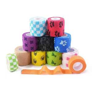 Bandage élastique autoadhésif Non tissé, YD-420 couleurs, bandage d'enveloppe de vétérinaire, bandage de jambe de <span class=keywords><strong>cheval</strong></span> - Product Image 3