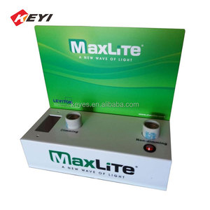 Tùy chỉnh ánh sáng bóng đèn Acrylic Hộp hiển thị <span class=keywords><strong>LED</strong></span> chiếu sáng hiển thị đứng E26 đèn Tester Rack hiển thị - Product Image 2