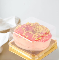 Boîte à gâteaux de lune en plastique transparent avec couvercles transparents, boîtes d'emballage carrées pour gâteaux de lune