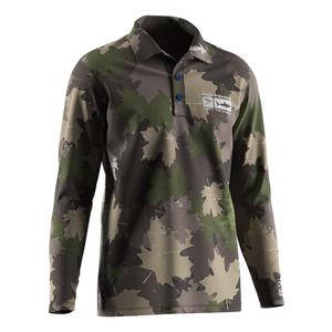 Camisa de Pesca para Hombre, Camisas Tácticas de Manga Larga con Protección Solar UPF 50+, Camisa con Estampado de Camuflaje, Polo de Pesca - Product Image 3