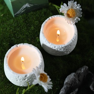 Portavelas <span class=keywords><strong>de</strong></span> Cemento Creativos y Minimalistas Nórdicos para el Hogar, Recipientes para Velas <span class=keywords><strong>de</strong></span> Cera <span class=keywords><strong>de</strong></span> Soja, Decoraciones para Velas - Product Image 6