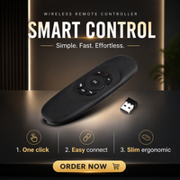 Souris Air sans fil multi-langues, mini clavier, souris, gyroscope sensoriel, télécommande double face