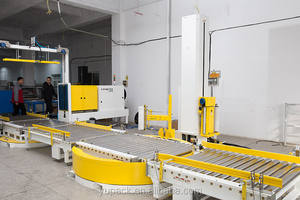 Online Stretch Film Volautomatische Pallet Wrapper/Wikkelen Machine Met Rollenbaan - Product Image 6