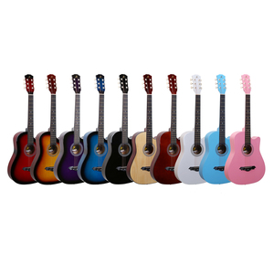 <span class=keywords><strong>Guitarra</strong></span> Acústica de 38 Pulgadas Más Vendida en la Tienda en Línea, Logotipo Personalizado al por Mayor a Precio Económico, 6 Cuerdas de Acero <span class=keywords><strong>para</strong></span> <span class=keywords><strong>Principiantes</strong></span> - Product Image 1