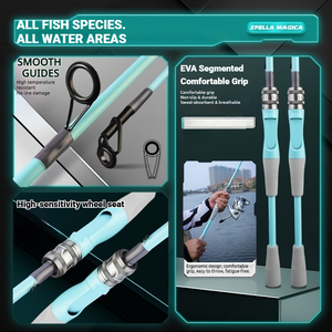 <span class=keywords><strong>Kit</strong></span> <span class=keywords><strong>complet</strong></span> de pêche polyvalent en fibre de verre de 2,1 m pour la pêche à la <span class=keywords><strong>carpe</strong></span> en eau douce et salée, avec canne à lancer, moulinet et leurres pour jigging – Vente en gros - Product Image 4