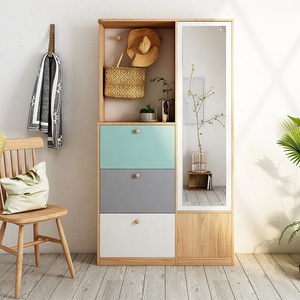 Nordic Fresh Home Furniture <strong>Door</strong> Entrance Mirror Storage <strong>Shoe</strong> Organizer Cabinet <strong>Shoe</strong> <strong>Rack</strong> for Home - Product Image 2