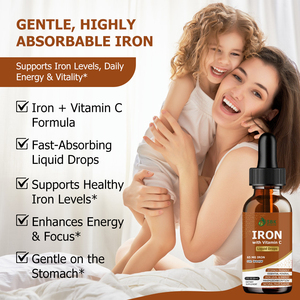Best Seller Iron Liquid Drops with Elemental Iron Hemoglobin well Being Boost Energy Helps Sustain Optimal Iron levels - Product Image 5