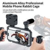 Cage universelle pour smartphone en alliage d'aluminium STY pour stabilisateur portable professionnel de vlog avec supports de sabot froid