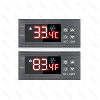Thermostat numérique STC-3000 12V 24V 110V - 220V avec fonction de conversion C/F