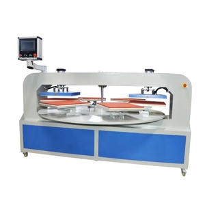 Customized Towel Fabric 6 Trays Dual Heater Platen Pneumatic Automatic Sublimation Heat Press Machine Digital Control Six - Product Image 3