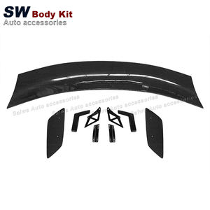 Для Ford <span class=keywords><strong>Mustang</strong></span> 2015-2021 из углеродного волокна GT500 стиль <span class=keywords><strong>Track</strong></span> Edition спойлер заднего крыла аэродинамический комплект бампер - Product Image 5