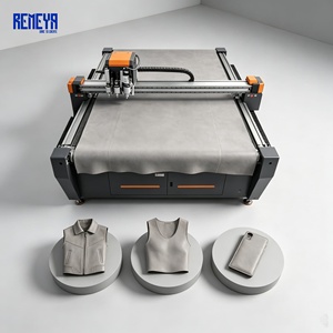 Machine de découpe de cuir CNC de précision REMEYA avec résistance à la déchirure et garantie de cinq ans pour découpeuse à couteau oscillant automatique - Product Image 1