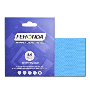 Fehonda Pad nhiệt 8 W/MK, 85x45x1mm 2mm 2.25mm Pad nhiệt và Silicone đổ dissipateur thermique/GPU/CPU/LED