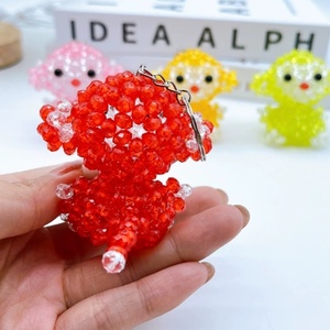 Llaveros de animales personalizados, regalos promocionales, dijes para mochilas escolares infantiles, abalorios acrílicos transparentes de 6mm DIY, llavero de mono adorable - Product Image 6