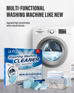 Tablettes Nettoyantes pour Lave-linge en Poudre Solide Effervescente Jetable – Nettoyant Blanchissant pour Lave-linge Automatique - Product Image 2