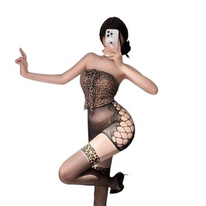 Lencería sexy de talla grande, vestido transparente con estampado de leopardo, uniforme sexy para chicas apasionadas que no se quitan la ropa, talla grande para la medianoche. - Product Image 5