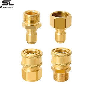 Raccord rapide en laiton Sulai Machinery, filetage 3/8, adaptateur haute pression pour nettoyeur haute pression, pour lavage auto. - Product Image 1