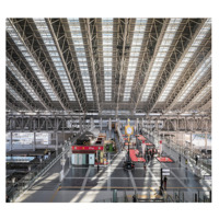 Structure préfabriquée en acier galvanisé de l'espace de toit de gare routière