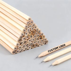 Crayons publicitaires bleus personnalisés avec logo, vente en gros, mini-crayons promotionnels pour le bureau - Product Image 6