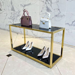 Custom 2 strati di <span class=keywords><strong>abbigliamento</strong></span> Display da tavolo al dettaglio scarpe e borse da esposizione per negozio di <span class=keywords><strong>abbigliamento</strong></span> - Product Image 2