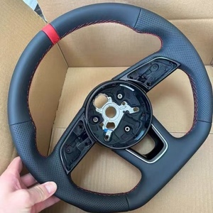 Volante Deportivo de Cuero para Audi A1 A3 8P A4 B9 A5 <span class=keywords><strong>A6</strong></span> C8 A7 C7 Q5 S5 S9 Q3 Q5 Q7 B9 RS3 RS5 - Product Image 2