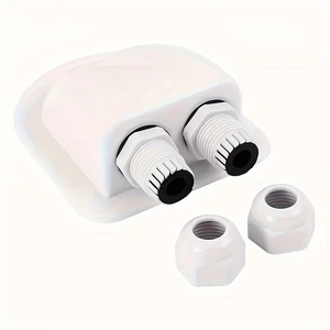 Single Wire Entry Gland Box <b>Solar</b> <b>Panel</b> Roof Wire Entry Gland Box <b>Cable</b> Motorhome White Single Hole RV Yacht Car Accessories - Product Image 2