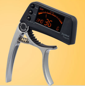 Afinador profesional y combinación de Capo para <span class=keywords><strong>ukelele</strong></span> de guitarras acústicas, eléctricas y bajas - Product Image 2