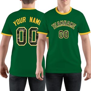 T-shirt personnalisé unisexe pour adulte, col rond, manches courtes, maillot de baseball, de football ou de soccer avec nom et numéro, transfert thermique - Product Image 1