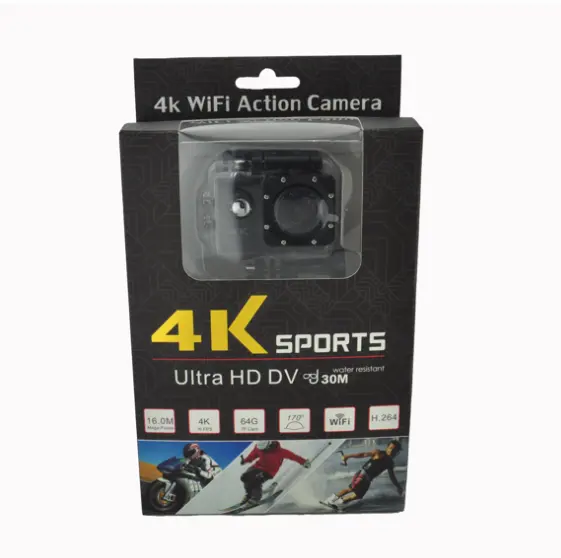 Action Sport kamera 4k WIFI Doppel objektiv 4k Kamera wasserdicht gehen Unterwasser Pro Kamera Outdoor WiFi 4k