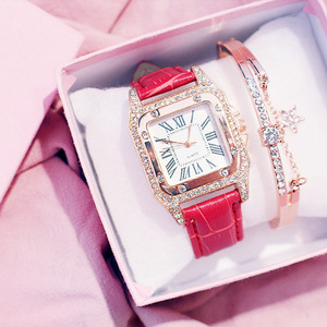 Fenyi Wholesale Girls Women Leather Modern Fashion Ins Casual Business <b>Gift</b> Bracelet Quartz Watch Set Ladies - Product Image 2