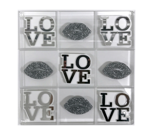 Acrílico permanente tablero de mesa juego 20x20x1cm de neón de color rosa y amarillo neón Lucite del dedo del pie de Tic Tac con clara tablero de acrílico - Product Image 5