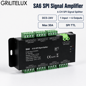 Divisor de Señal LED SA6 Pixel, DC5-24V, Conecta un Controlador SPI a Sistemas de Diseño RGB RGBW Multirun Complejos - Product Image 1