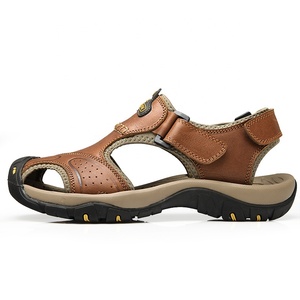 <span class=keywords><strong>Sandali</strong></span> Casual da Uomo in Pelle Marrone Antiscivolo per Escursioni All'aperto con Punta Chiusa per l'Inverno - Product Image 2